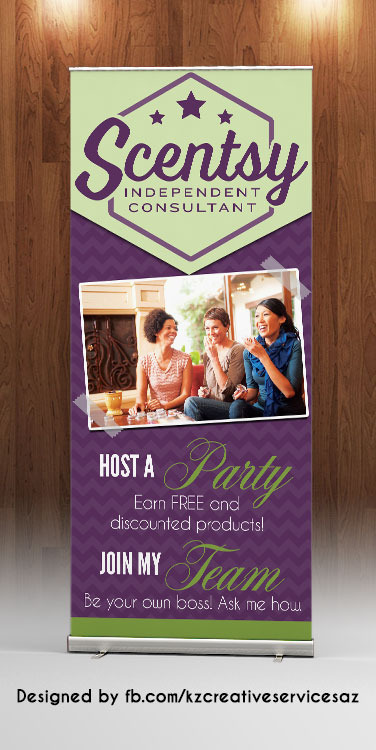 SCENTSY PARTY - RETRACTABLE BANNER