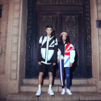 JAPANESE FASHION COLORFUL VALENTINES BASEBALL COTTON JACKET UNISEX - Thumbnail 2