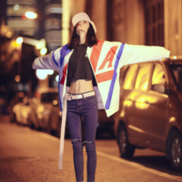 JAPANESE FASHION COLORFUL VALENTINES BASEBALL COTTON JACKET UNISEX - Thumbnail 4