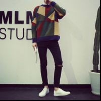 JAPANESE FASHION RETRO CREW NECK SWEATER UNISEX - Thumbnail 2