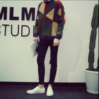 JAPANESE FASHION RETRO CREW NECK SWEATER UNISEX - Thumbnail 3