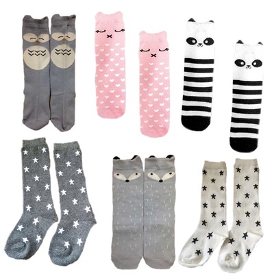 Gender neutral animal knee high socks 