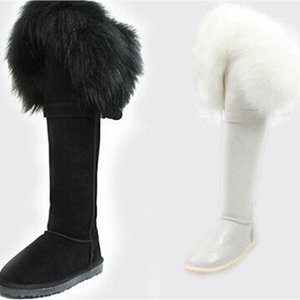 Fur Knee Boots - Thumbnail 2