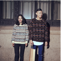 JAPANEASE RETRO STYLE ETHNIC DESIGN WOOLEN SWEATER UNISEX - Thumbnail 1