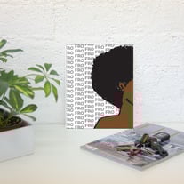 "FRO" Color Classic Afro -Natural Hair Art Poster Print