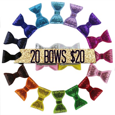Dainty dolly sequin bows
