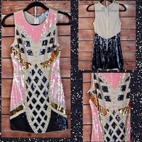 Sequin Studded Dress - Thumbnail 1
