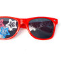 Red Sunglasses Hand Painted Lace in Red White Blue July 4 Stars-3