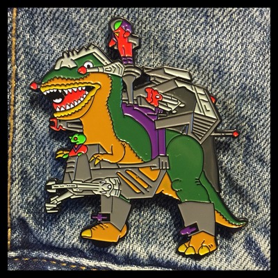 Armored Tyrannosaurus Enamel Pin 008