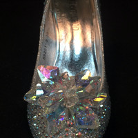 SH888 crystal slipper shoes Cinderella cosplay costume high heel BRIDE BRIDAL CRYSTAL - Thumbnail 3