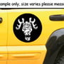 Off Road Crazy Moose Cartoon Vinyl Decal Sticker Set-4