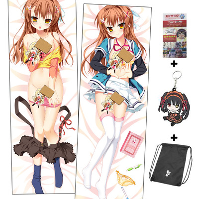 Brand new brown haired girl anime dakimakura japanese hugging body pillow cover adp-511082