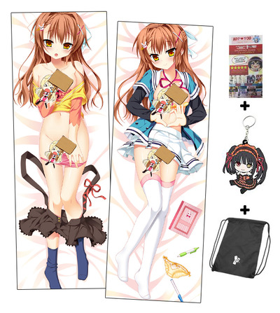 Brand New Brown Haired Girl Anime Dakimakura Japanese Hugging Body Pillow Cover ADP-511082