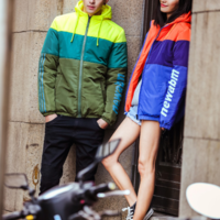 JAPANESE FASHION COLOR STITCHED VALENTINES WINTER COAT B283-W37 - Thumbnail 1