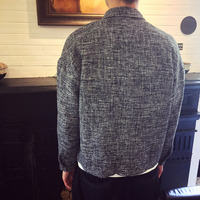 JAPANESE STYLE GRAY CASUAL SHIRT JACKET - Thumbnail 2