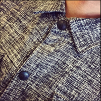 JAPANESE STYLE GRAY CASUAL SHIRT JACKET - Thumbnail 4
