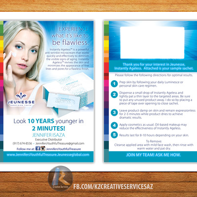 Jeunesse - 4"x6" blitz cards