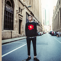 CROSS-STITCH JAPANESE FASHION WEEK CASUAL SWEATER - Thumbnail 4