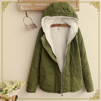 Harajuku Hooded Winter Coat - Thumbnail 2