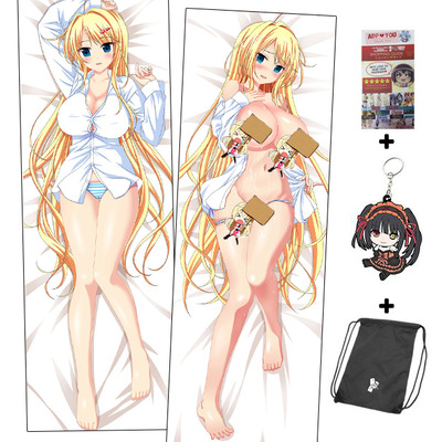 Brand new yellow haired lady anime dakimakura japanese hugging body pillow cover adp-511097