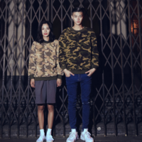 CAMOUFLAGE VELVET CASUAL SWEATSHIRT T04 - Thumbnail 1