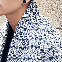 JAPANESE STREET FASHION CARDIGAN SWEATER LONG COAT B283 - Thumbnail 2