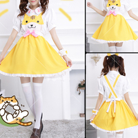 Grey/Yellow/Black Cutie Kitty Dress SP154458 - Thumbnail 3