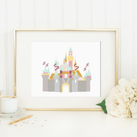 Sleeping Beauty Castle Print - Thumbnail 1