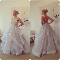 long prom dress, fluffy prom dress, party prom dress, cheap prom dress, dress gown, BDS00149