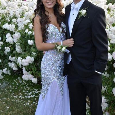 Long prom dress, white prom dress, party prom dress, prom dress 2016, charming prom dress, dress gown, bds0497 - Thumbnail 4