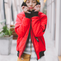 BADGED DESIGN JAPANESE STYLE VALENTINES WINTER COAT - Thumbnail 3