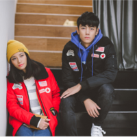 BADGED DESIGN JAPANESE STYLE VALENTINES WINTER COAT - Thumbnail 4