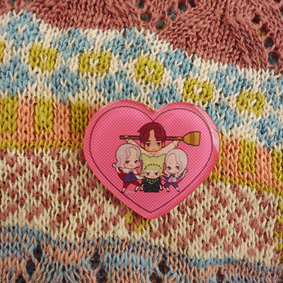 Charlatans acrylic brooch