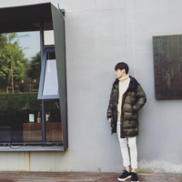 CAMOUFLAGE PATCH WORK HAND STUFFED WOOLEN WINTER COAT - Thumbnail 3