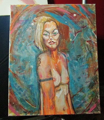 Bloom and horse eye sky, a painting