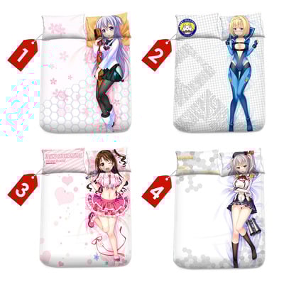 Brand new dakimakura anime japan blanket with 2pcs 40 x 68cm pillow covers