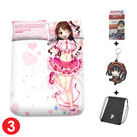 Brand New Dakimakura Anime Japan Blanket with 2pcs 40 x 68cm Pillow Covers - Thumbnail 3