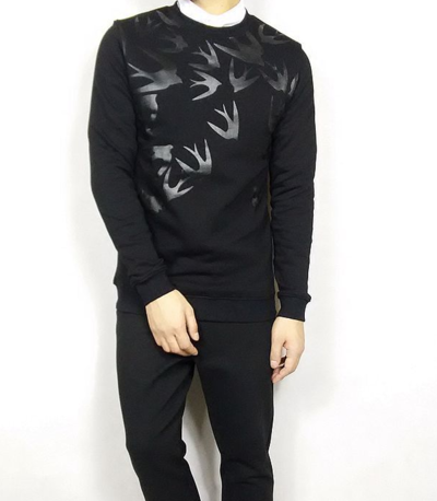 SWALLOWS EMBROIDERED SWEATSHIRT JAPANESE STYLE R032