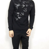 SWALLOWS EMBROIDERED SWEATSHIRT JAPANESE STYLE R032 - Thumbnail 1