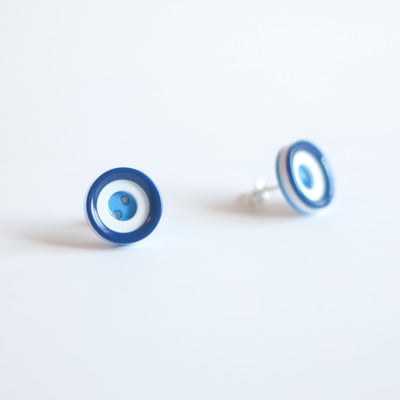 Blue vinage earrings er1009 - Thumbnail 1