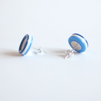 Blue Vinage Earrings ER1009 - Thumbnail 3