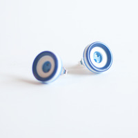 Blue Vinage Earrings ER1009 - Thumbnail 1