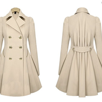 Fashion women trench coat - Thumbnail 1