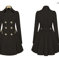 Fashion women trench coat - Thumbnail 3