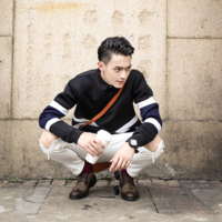 JAPANESE FASHION GEOMETRIC MOSAIC FIGURED SWEATSHIRT K3206 - Thumbnail 2