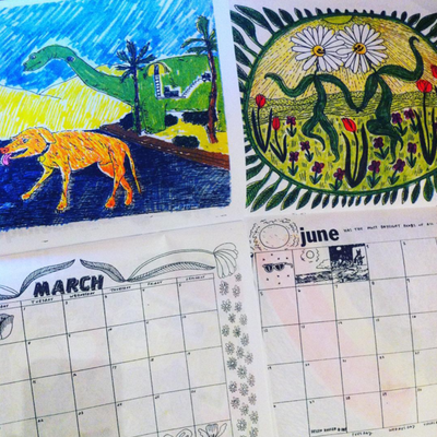 2016 calendar by caitlin cali & walker mettling 