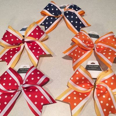 School spirit cheer bows