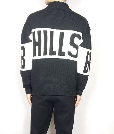 LETTERS FIGURED LOOSE STYLE WARM SWEATER W8072