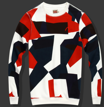 EVIS BRAND MULTICOLOR DOODLE WARM SWEATSHIRT 1330