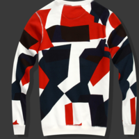 EVIS BRAND MULTICOLOR DOODLE WARM SWEATSHIRT 1330 - Thumbnail 1